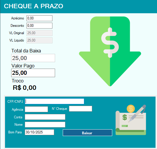 pg cheque a prazo